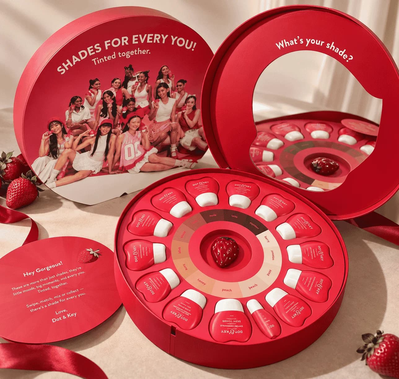 Dot & Key Strawberry Dew Tinted Sunscreen – Complete Shade Collection SPF 50+ PA++++
