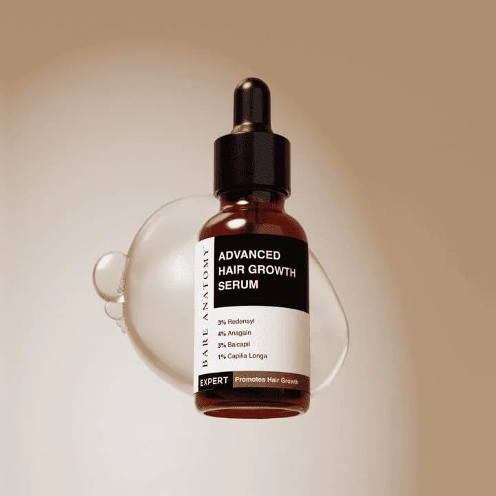 The Bare Anatomy Advanced Hair Growth Serum With 3% Redensyl, 4% Anagain, & 1% Capilia Longa - 30 ml