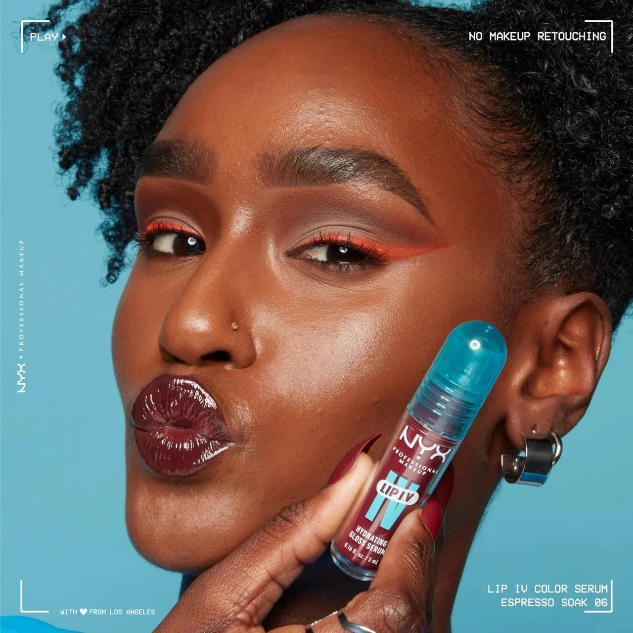 NYX Professional Makeup Lip I.V. Hydrating Gloss Serum - 5 ml - Dripping in rose - PR product view 1