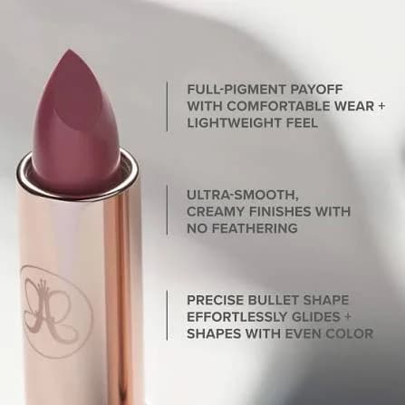 Anastasia Beverly Hills Matte & Satin Velvet Lipstick in Blackberry - PR product view 1