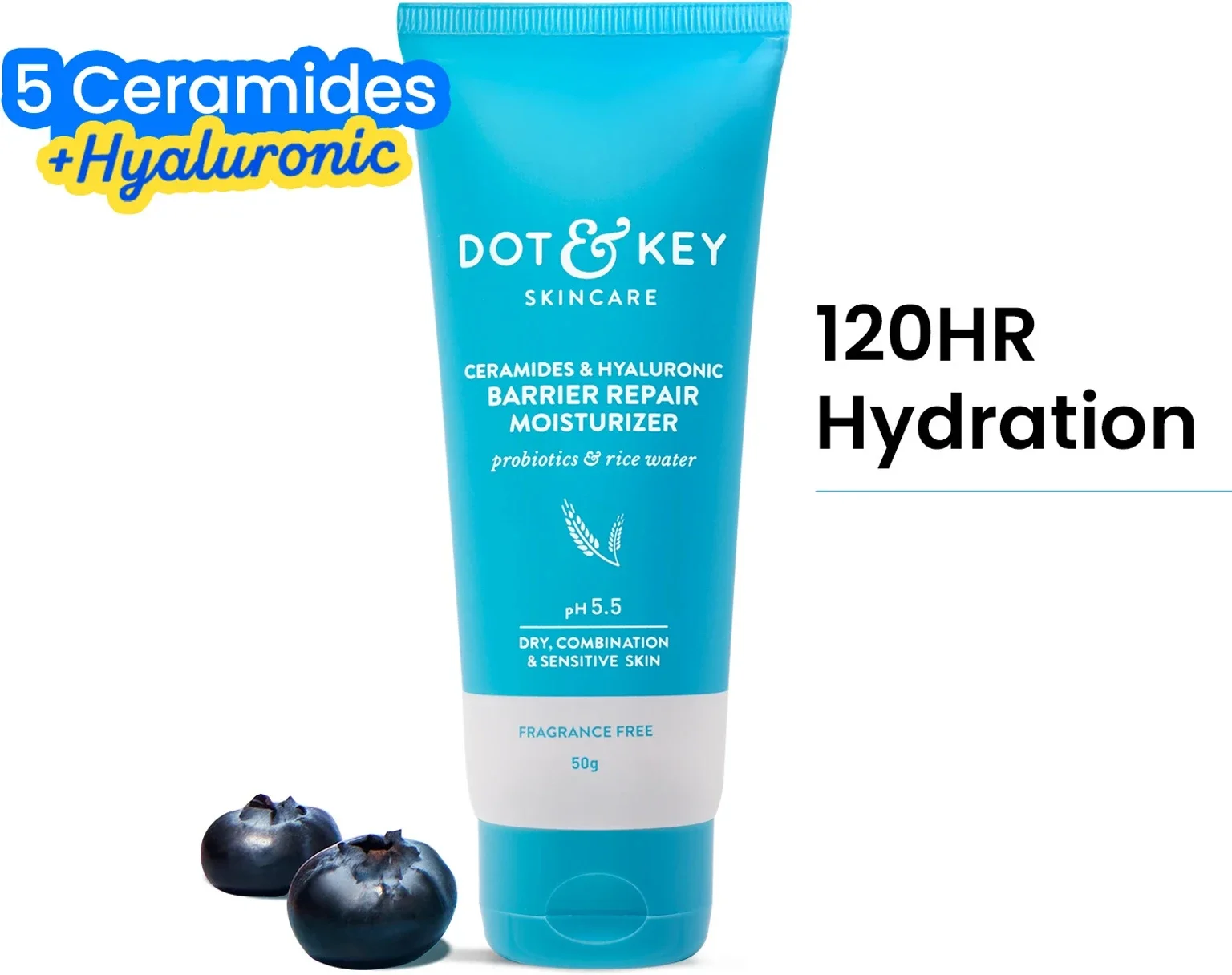 Dot & Key Barrier Repair Moisturizer (Hyaluronic + Ceramides) - 50g